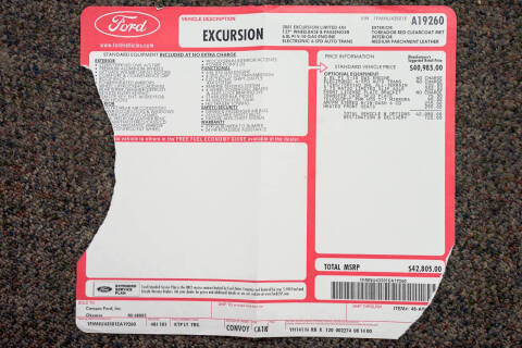 2001 Ford Excursion Limited