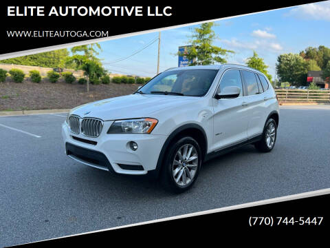 2013 BMW X3 for sale at ELITE AUTOMOTIVE LLC in Alpharetta GA
