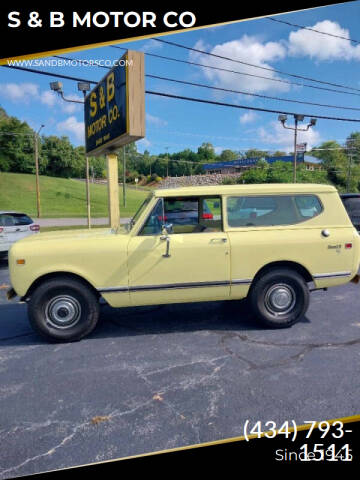 1976 International Scout for sale at S & B MOTOR CO in Danville VA