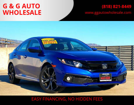 2019 Honda Civic for sale at G & G AUTO WHOLESALE in North Hollywood CA