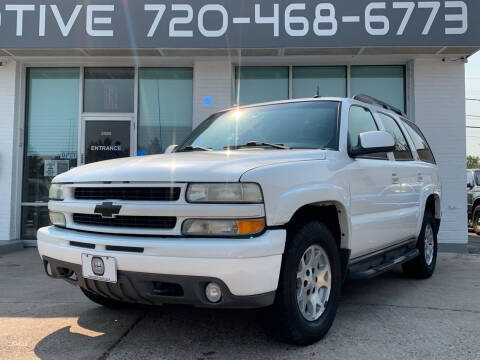 2003 Chevrolet Tahoe for sale at Shift Automotive in Lakewood CO