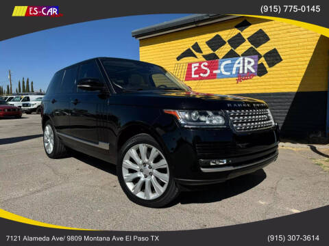 2015 Land Rover Range Rover for sale at Escar Auto in El Paso TX