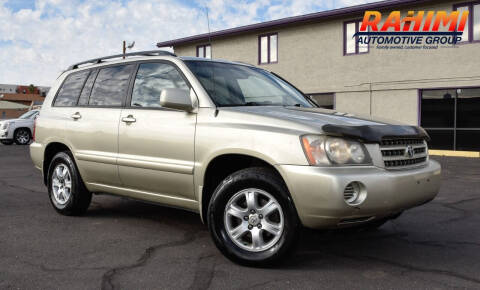 2003 Toyota Highlander for sale at Rahimi Automotive Group in Yuma AZ