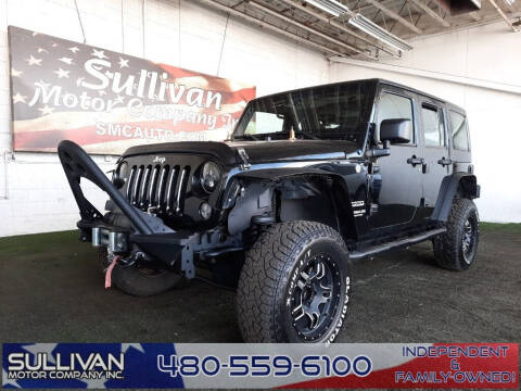 2015 Jeep Wrangler Unlimited for sale at SULLIVAN MOTOR COMPANY INC. in Mesa AZ