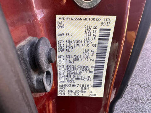 2017 Nissan Frontier