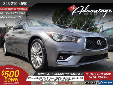 2018 Infiniti Q50 for sale at ADVANTAGE AUTO SALES INC in Bell CA