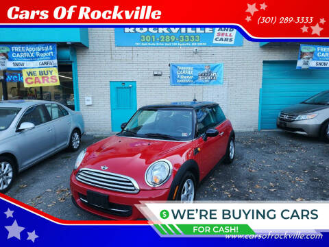 2011 MINI Cooper for sale at Cars Of Rockville in Rockville MD
