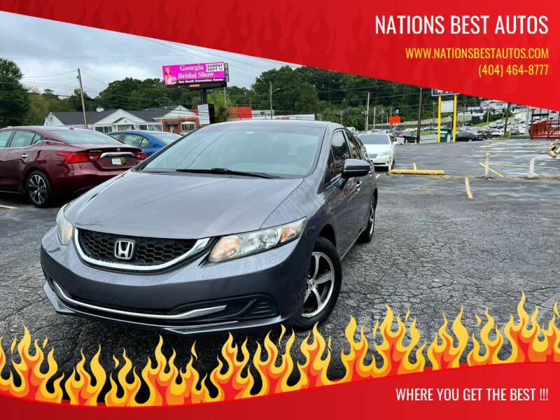 2015 Honda Civic for sale at Nations Best Autos in Decatur GA