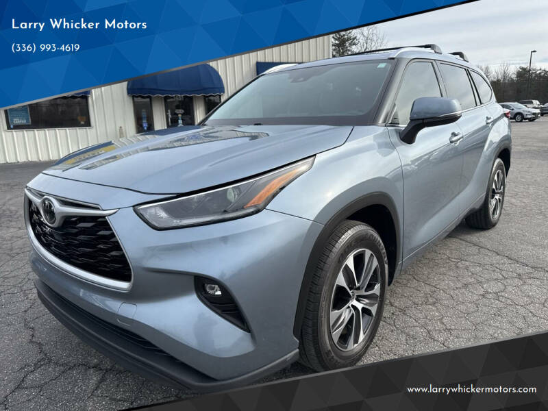 2021 Toyota Highlander for sale at Larry Whicker Motors in Kernersville NC