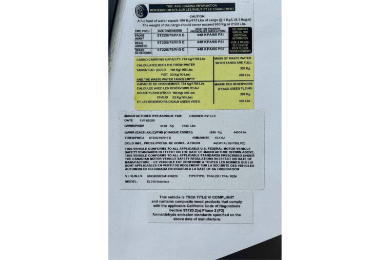 2021 Cruiser Embrace