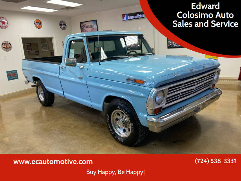 1969 Ford F-250 for sale at Edward Colosimo Auto Sales and Service in Evans City PA