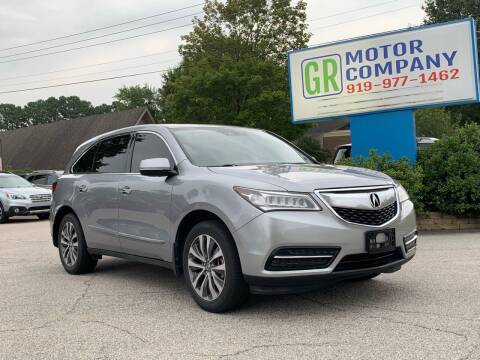 2016 Acura MDX for sale at GR Motor Company in Garner NC