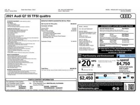 2021 Audi Q7 quattro Premium Plus 55 TFSI