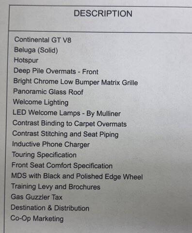 2022 Bentley Continental GT V8