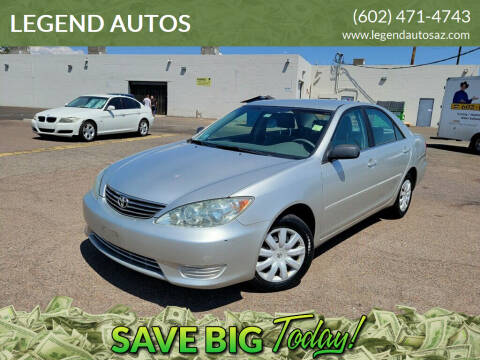 2005 Toyota Camry for sale at LEGEND AUTOS in Peoria AZ