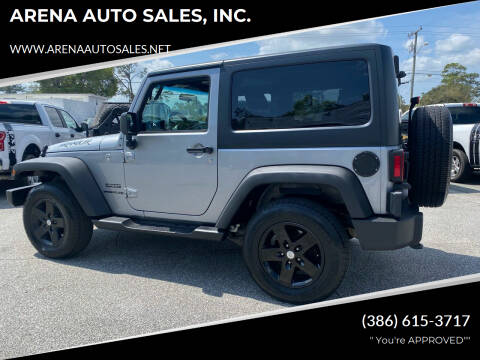 2016 Jeep Wrangler for sale at ARENA AUTO SALES,  INC. in Holly Hill FL