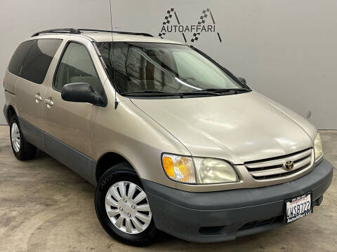 2002 Toyota Sienna for sale at Autoaffari LLC in Sacramento CA