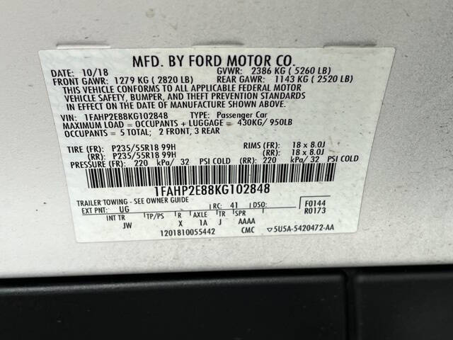 2019 Ford Taurus SEL