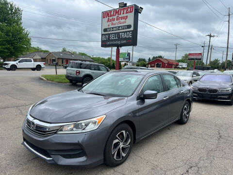 2016 Honda Accord for sale at Unlimited Auto Group in West Chester OH