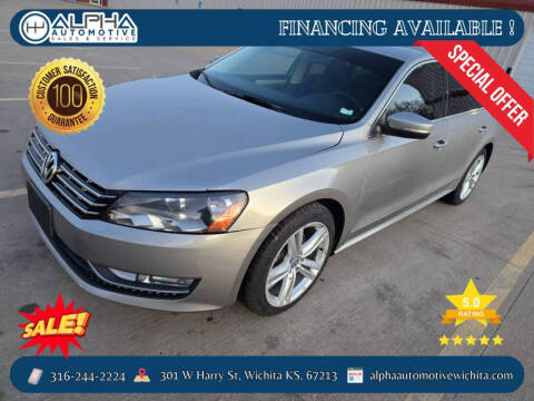 2013 Volkswagen Passat for sale at ALPHA AUTOMOTIVE LLC in Wichita KS
