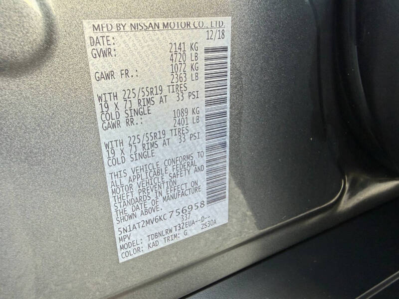 2019 Nissan Rogue SV
