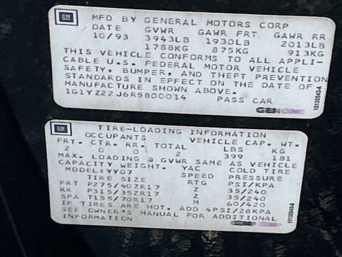 1994 Chevrolet Corvette ZR1