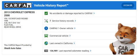 2013 Chevrolet Express 2500