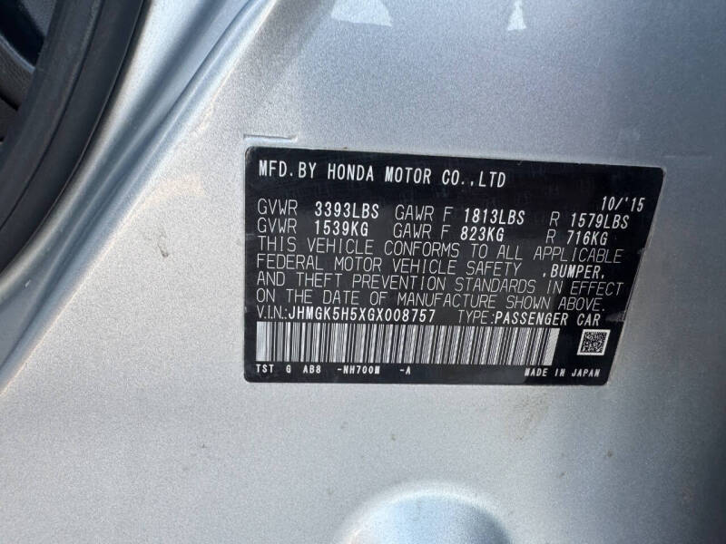 2016 Honda Fit LX