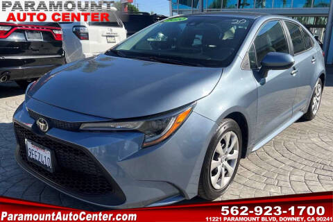 2020 Toyota Corolla for sale at PARAMOUNT AUTO CENTER in Downey CA