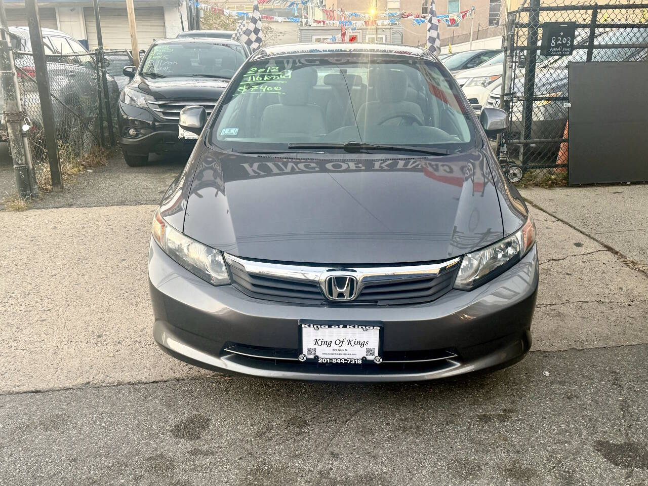 2012 Honda Civic LX 4dr Sedan 5A - Gray exterior view 20