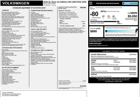 2025 Volkswagen ID. Buzz 1st Edition 4Motion