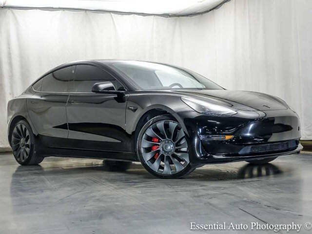 Black 2021 Tesla Model 3 Performance AWD Performance 4dr Sedan 44