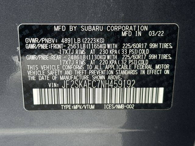2022 Subaru Forester Premium