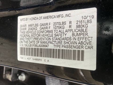 2020 Acura TLX w/Tech