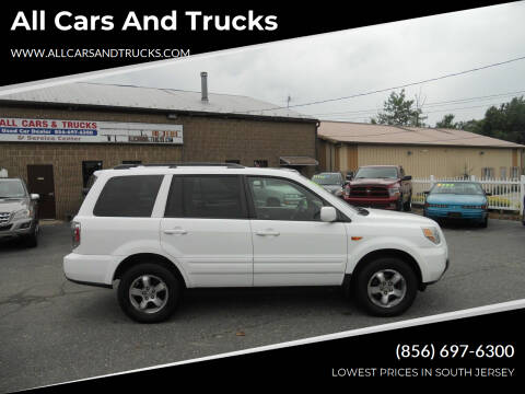 2007 Honda Pilot for sale at All Cars and Trucks in Buena NJ