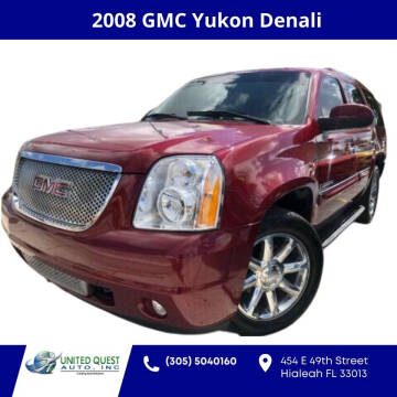 2008 GMC Yukon for sale at United Quest Auto Inc in Hialeah FL