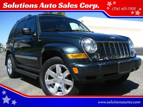 2005 Jeep Liberty for sale at Solutions Auto Sales Corp. in Orange CA