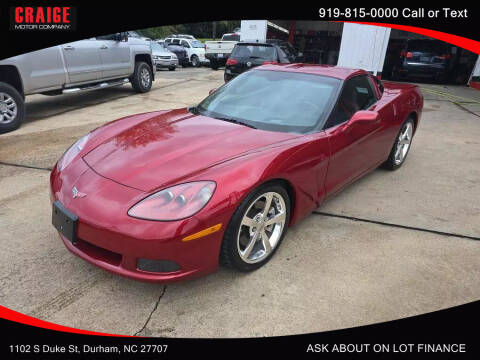 2009 Chevrolet Corvette for sale at CRAIGE MOTOR CO in Durham NC