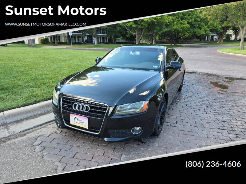 2009 Audi A5 for sale at Sunset Motors in Amarillo TX