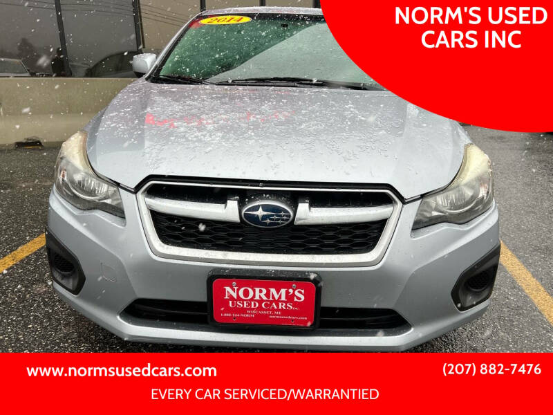 2014 Subaru Impreza for sale at NORM'S USED CARS INC in Wiscasset ME