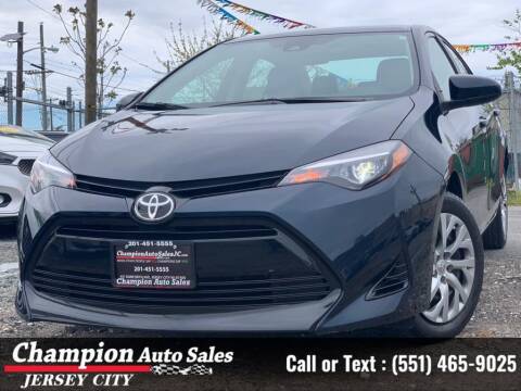 2019 Toyota Corolla for sale at CHAMPION AUTO SALES OF JERSEY CITY in Jersey City NJ