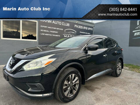 2017 Nissan Murano for sale at Marin Auto Club Inc in Miami FL