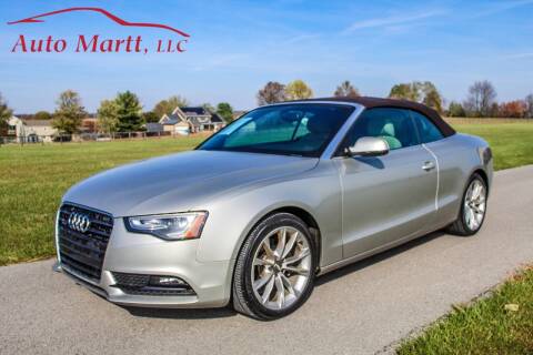 2013 Audi A5 for sale at Auto Martt, LLC in Harrodsburg KY