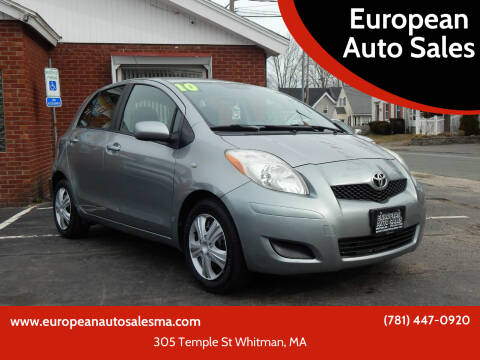 2010 Toyota Yaris for sale at European Auto Sales in Whitman MA