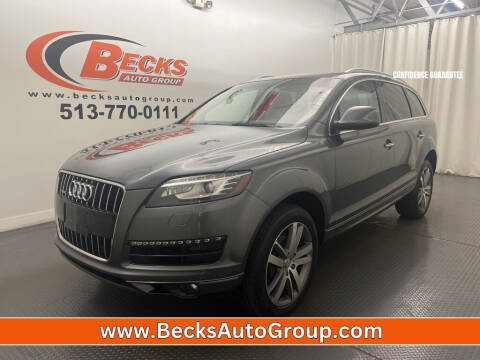 2013 Audi Q7 for sale at Becks Auto Group in Mason OH