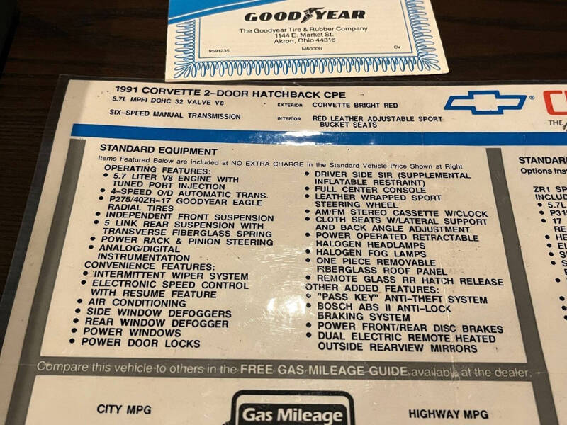 1991 Chevrolet Corvette ZR1