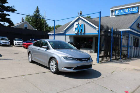 2015 Chrysler 200 for sale at F & M AUTO SALES in Detroit MI