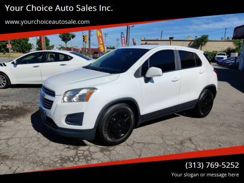 2016 Chevrolet Trax for sale at Your Choice Auto Sales Inc. in Dearborn MI