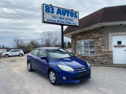 2012 Ford Focus for sale at 83 Autos in York PA