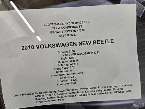 2010 Volkswagen New Beetle